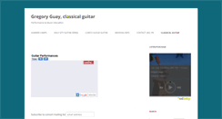 Desktop Screenshot of gregoryguaymusic.com