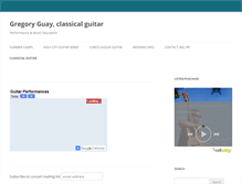 Tablet Screenshot of gregoryguaymusic.com